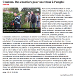 Article paru dans le journal "La Dépêche" le 23/10/2012